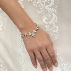 Lace & Favour Adelaide Rose Gold Vintage inspiriertes Kristallarmband* Vintage Hochzeitsschmuck | Kristall-hochzeitsschmuck