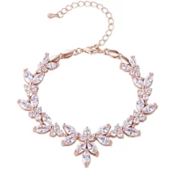 Lace & Favour Adelaide Rose Gold Vintage inspiriertes Kristallarmband* Vintage Hochzeitsschmuck | Kristall-hochzeitsschmuck