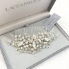 Beads & Beyond Adeline Opal Kristall und Perle Hochzeit Haarkamm* Vintage-kopfbedeckungen | Haarschmuck Aus Kristall