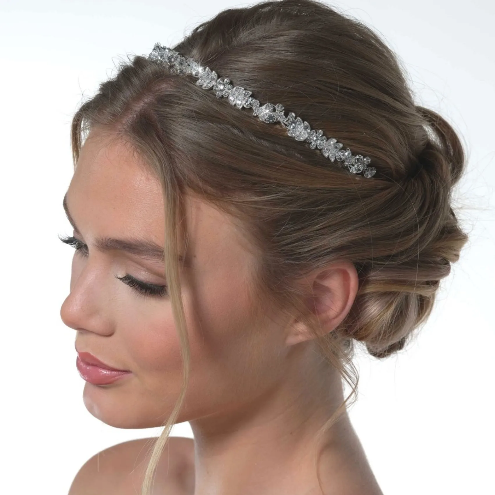 Poirier Alice Silber Vintage inspiriert Kristall Stirnband* Vintage-kopfbedeckungen | Haarschmuck Aus Kristall