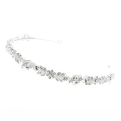 Poirier Alice Silber Vintage inspiriert Kristall Stirnband* Vintage-kopfbedeckungen | Haarschmuck Aus Kristall