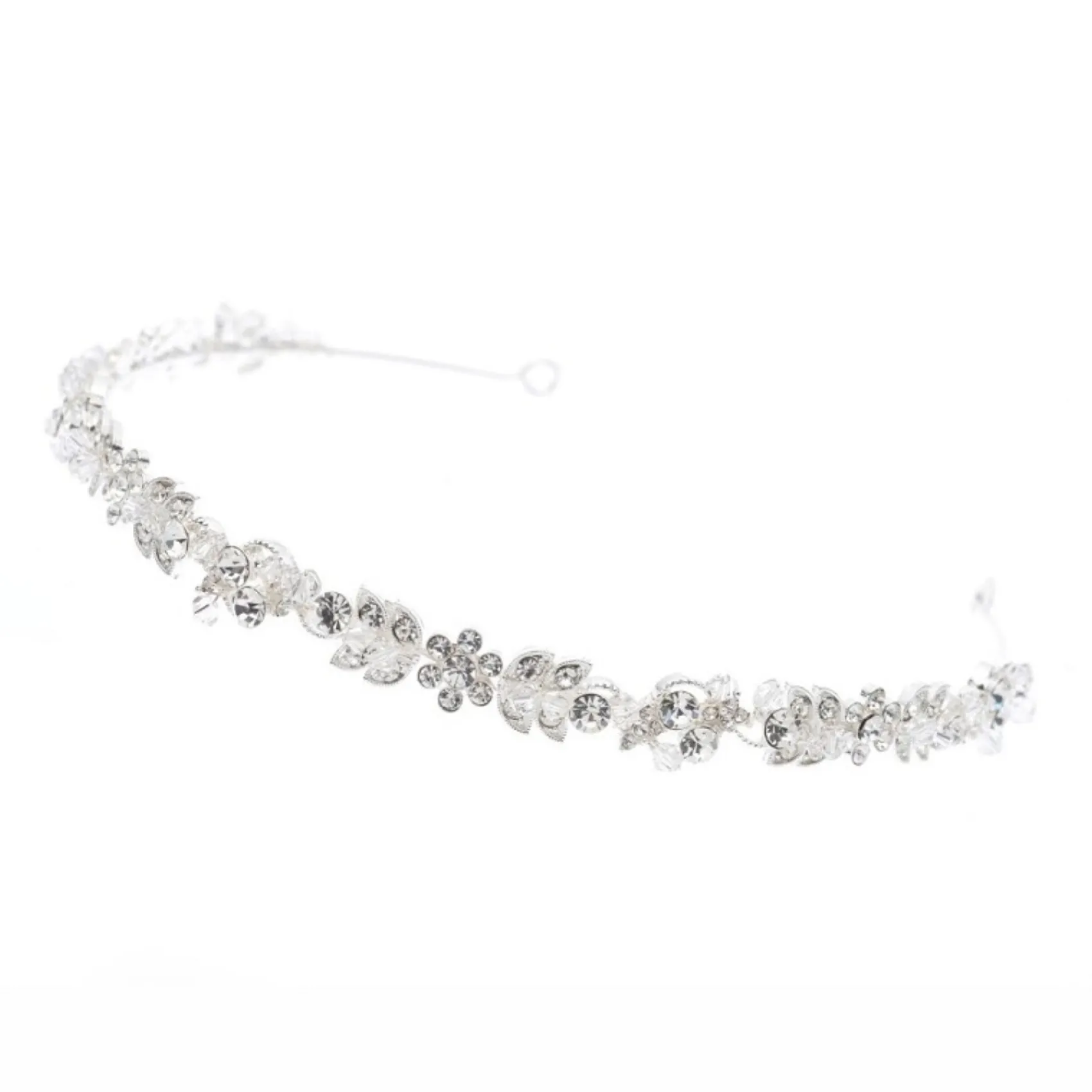 Poirier Alice Silber Vintage inspiriert Kristall Stirnband* Vintage-kopfbedeckungen | Haarschmuck Aus Kristall