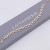 Lace & Favour Amalia Gold Cubic Zirkonia Perle Hochzeit Armband* Geschenke Für Die Braut | Perlen-hochzeitsschmuck