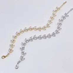Lace & Favour Amalia Gold Cubic Zirkonia Perle Hochzeit Armband* Geschenke Für Die Braut | Perlen-hochzeitsschmuck
