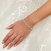 Lace & Favour Amalia Silber Cubic Zirkonia Perle Hochzeit Armband* Geschenke Für Die Braut | Perlen-hochzeitsschmuck