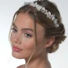 Poirier Amaryllis Blush Perlen Floral Stirnband* Perlen-haarschmuck | Gold-haar-accessoires