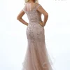 Angel Forever Verschönertes Schimmernder Tüll Fischschwanz Ballkleid Rose Gold* Angel Forever Ballkleider | Rosa Ballkleider