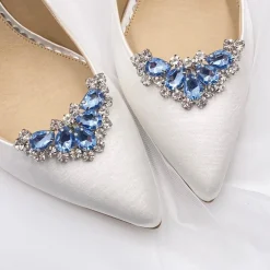Lace & Favour Arcadia Light Saphir-Kristall-Schuhclips* Etwas Blaue Geschenke | Schuhclips