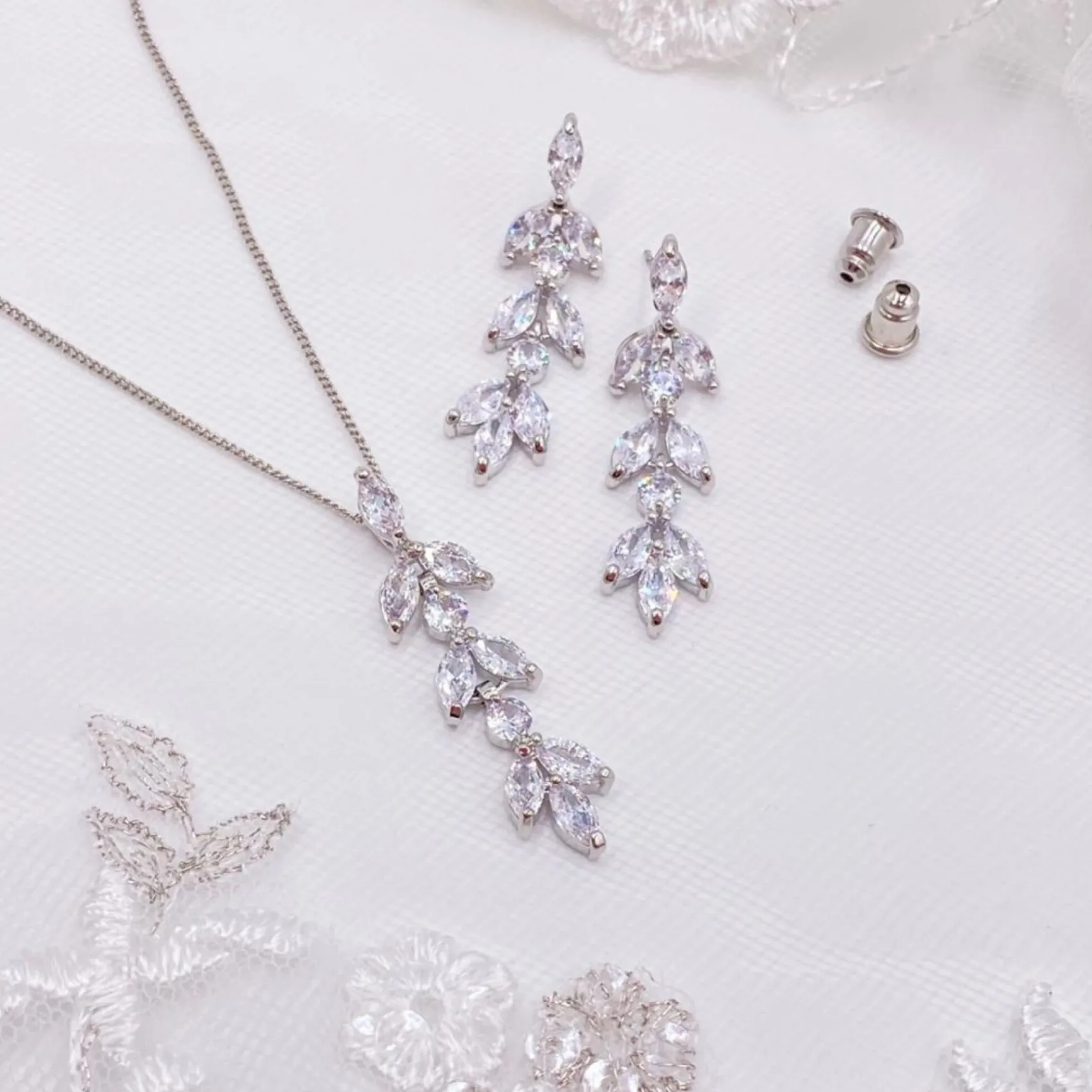 Lace & Favour Aria Cubic Zirkonia Brautschmuck Set* Geschenke Für Brautjungfern | Geschenke Für Die Braut