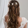 Arianna 3er Set Haarnadeln aus Porzellan mit Blumen und Perlen ARP719* Geschenke Für Brautjungfern | Geschenke Für Die Braut