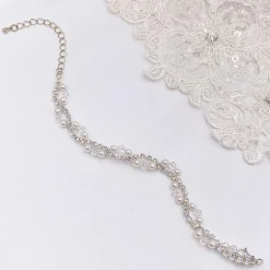 Arianna Perlen- und Diamanten-Hochzeitsarmband ARW093* Geschenke Für Brautjungfern | Geschenke Für Die Braut