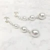 Arianna Reinheit Perle Tropfen Ohrringe ARE617* Geschenke Für Die Braut | Perlen-hochzeitsschmuck