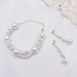 Arianna Reinheit Perle Tropfen Ohrringe ARE617* Geschenke Für Die Braut | Perlen-hochzeitsschmuck
