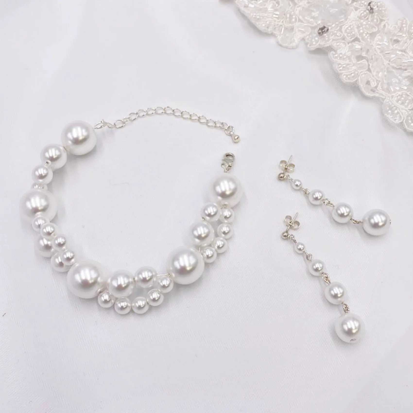 Arianna Reinheit Perle Tropfen Ohrringe ARE617* Geschenke Für Die Braut | Perlen-hochzeitsschmuck
