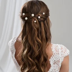 Arianna Reinheit Satz von 6 Perle Hochzeit Haarnadeln ARP617* Geschenke Für Brautjungfern | Geschenke Für Die Braut