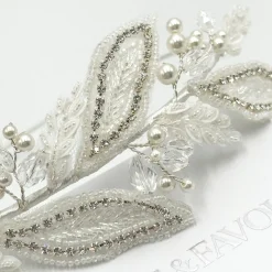 Beads & Beyond Astoria Vintage inspiriert Perlen Blätter Seite Stirnband* Vintage-kopfbedeckungen | Haarschmuck Aus Kristall