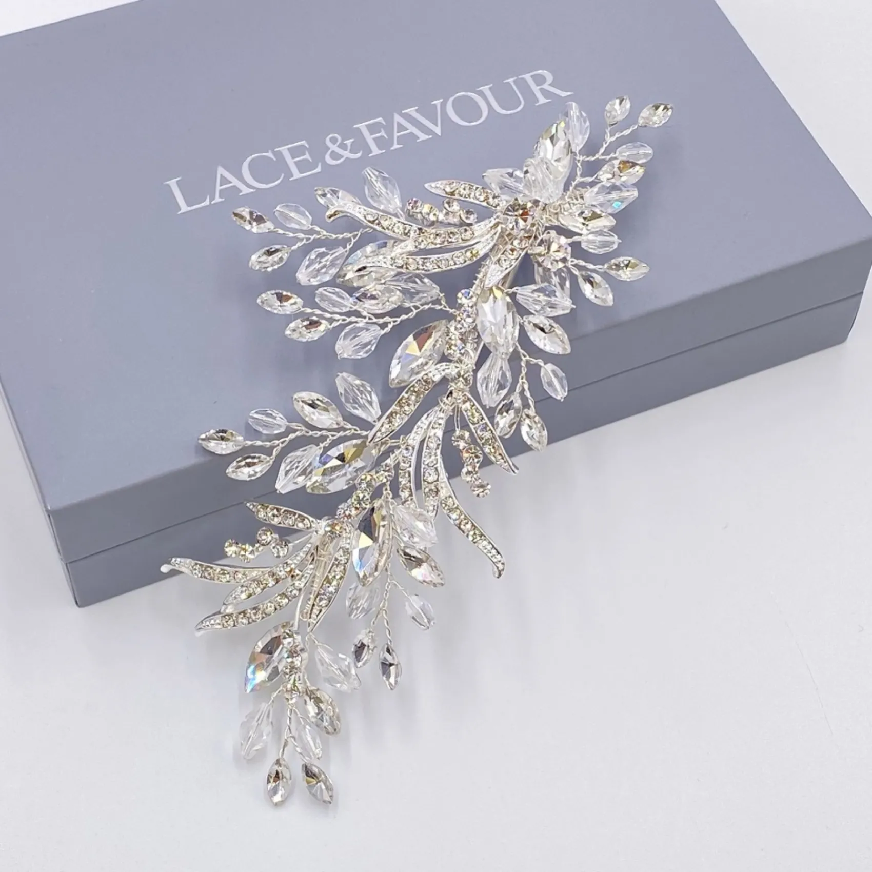 Twilight Designs Audrey Vintage inspirierte Kristall und Diamanten Haarspange* Abschlussball Haarspangen & Kämme | Vintage-kopfbedeckungen