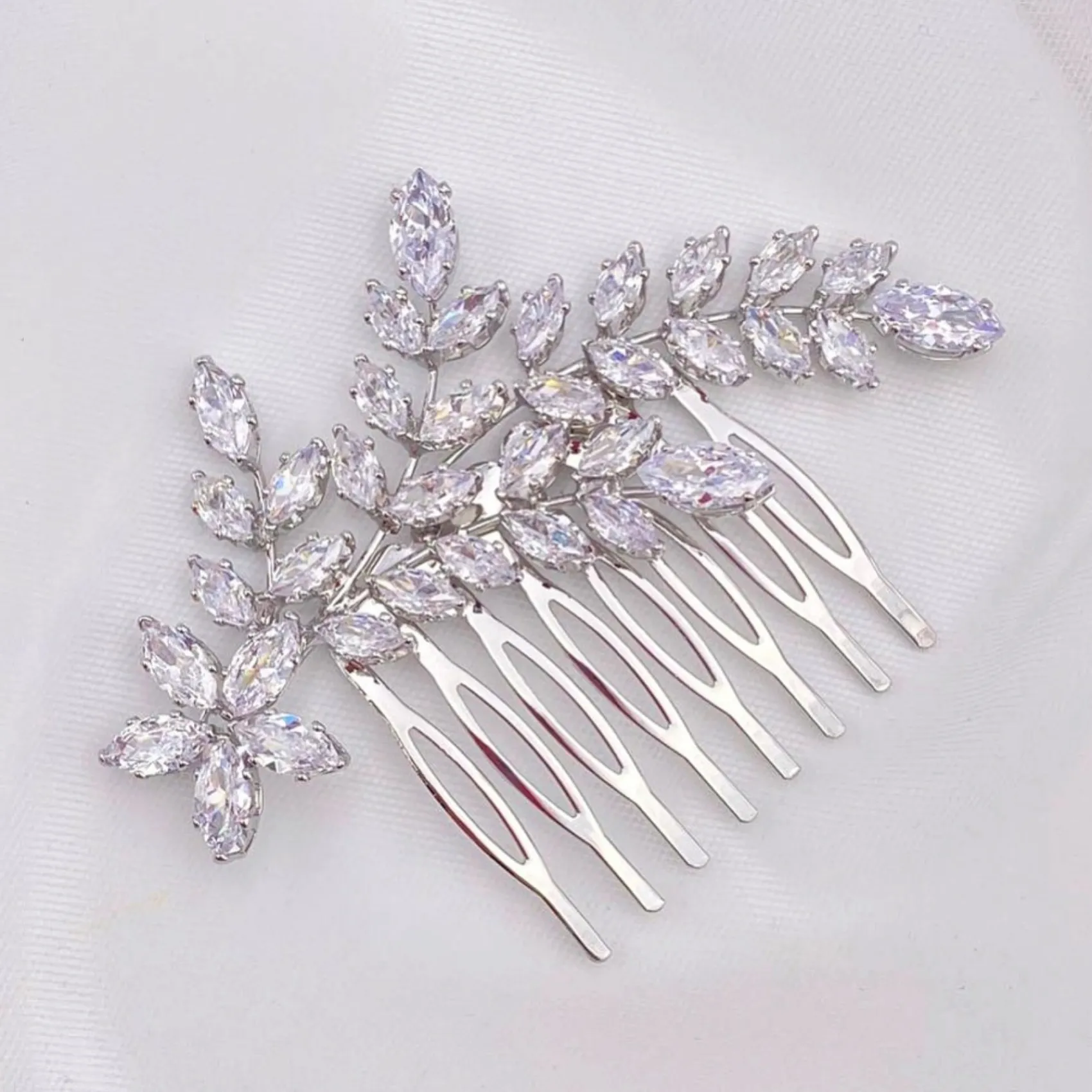 Lace & Favour Aurora Crystal Spray Hochzeit Haarkamm* Abschlussball Haarspangen & Kämme | Haarschmuck Aus Kristall
