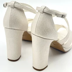 Avalia Shoes Avalia Dilmar Gold Schimmer Riemchen Blockabsatz Plateau Sandalen* Goldene Ballschuhe | Abschlussball-sandalen
