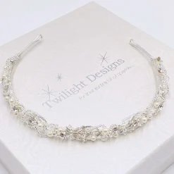 Twilight Designs Beatrice Vintage inspiriert Perlen und Perlen Stirnband* Vintage-kopfbedeckungen | Perlen-haarschmuck