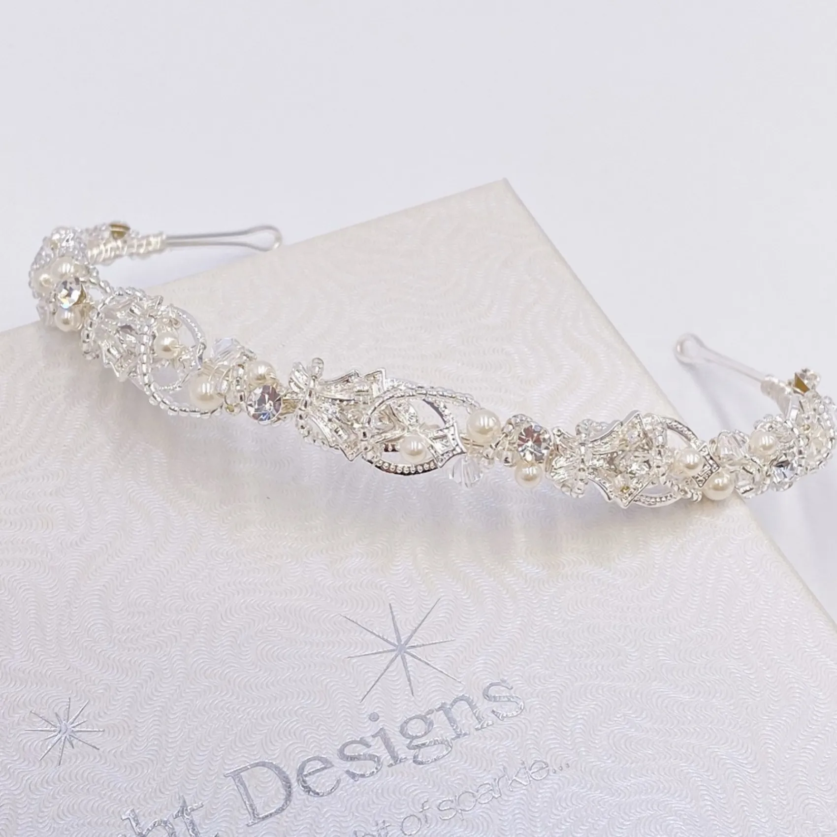 Twilight Designs Beatrice Vintage inspiriert Perlen und Perlen Stirnband* Vintage-kopfbedeckungen | Perlen-haarschmuck