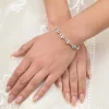 Lace & Favour Berkeley Delicate Cubic Zirkonia Hochzeitsarmband (Silber)* Silberner Abschlussball-schmuck | Prom Armbänder