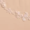 Bianco Evento Bianco Elfenbein einstöckige florale Spitze Rand Fingertip Schleier S413* Einstufige Schleier | Fingerspitzen-schleier