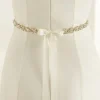 Bianco Evento Bianco Vintage inspiriert Kristall verschönert Hochzeit Gürtel* Brautkleid Gürtel