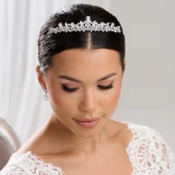 Lace & Favour Bridgerton zierliche CZ Kristall Hochzeit Tiara* Abschlussball-haarbänder & Tiaras | Haarschmuck Aus Kristall