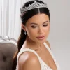 Lace & Favour Britannia Sparkly Cubic Zirkonia Kristall Braut Tiara* Haarschmuck Aus Kristall | Silberne Haar-accessoires