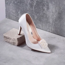 Rainbow Club Camille by | Quadratische Schuhclips mit Perlenverzierung* Geschenke Für Die Braut | Schuhclips