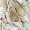 Capollini Catherine Blush Rosa Nubukleder Slingbacks mit mittlerem Absatz* Schuhe Für Hochzeitsgäste | Schuhe Für Die Mutter Der Braut