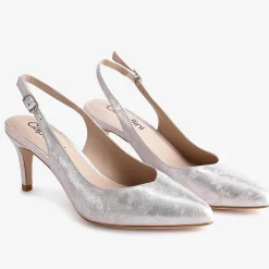 Capollini Catherine Blush Rosa Nubukleder Slingbacks mit mittlerem Absatz* Schuhe Für Hochzeitsgäste | Schuhe Für Die Mutter Der Braut