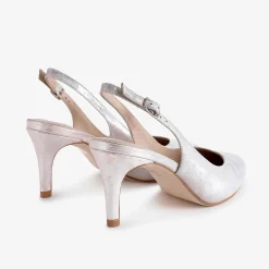 Capollini Catherine Blush Rosa Nubukleder Slingbacks mit mittlerem Absatz* Schuhe Für Hochzeitsgäste | Schuhe Für Die Mutter Der Braut