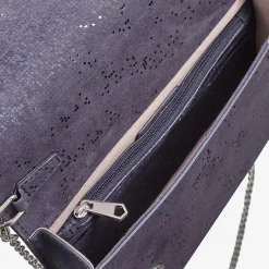 Capollini Clutch-Tasche aus Nubukleder, marineblau* Hochzeitsgäste-taschen | Anlass Handtaschen