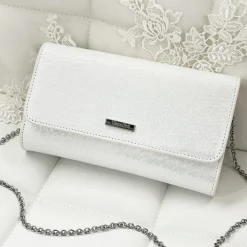Capollini Clutch-Tasche aus cremefarbenem Nubukleder* Hochzeitsgäste-taschen | Anlass Handtaschen