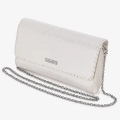 Capollini Clutch-Tasche aus cremefarbenem Nubukleder* Hochzeitsgäste-taschen | Anlass Handtaschen