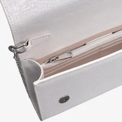 Capollini Clutch-Tasche aus cremefarbenem Nubukleder* Hochzeitsgäste-taschen | Anlass Handtaschen