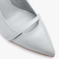Capollini Emory Cloud Graue Leder Slingbacks mit mittlerem Absatz* Schuhe Für Hochzeitsgäste | Schuhe Für Die Mutter Der Braut