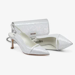 Capollini Emory Perlglanz Leder Slingbacks mit mittlerem Absatz* Schuhe Für Hochzeitsgäste | Schuhe Für Die Mutter Der Braut