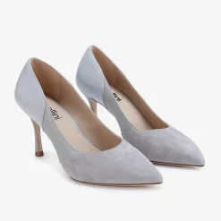 Capollini Faith Grau Leder getäfelte spitze Schuhe* Schuhe Für Hochzeitsgäste | Schuhe Für Die Mutter Der Braut