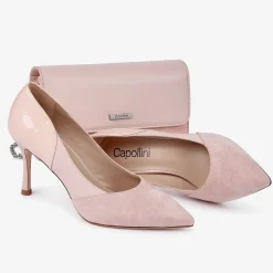 Capollini Faith Rosa Leder getäfelte spitz zulaufende Schuhe* Schuhe Für Hochzeitsgäste | Schuhe Für Die Mutter Der Braut