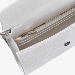Capollini Glacier White Nubukleder Clutch Tasche* Hochzeitsgäste-taschen | Anlass Handtaschen