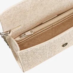 Capollini Gold Dorado Nubukleder Clutch Tasche* Hochzeitsgäste-taschen | Anlass Handtaschen