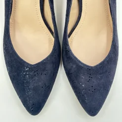 Capollini Izzy Marineblaues Nubukleder Halbhohe Schuhe* Schuhe Für Hochzeitsgäste | Schuhe Für Die Mutter Der Braut