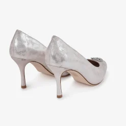 Capollini Judi Blush Pink Nubukleder Pumps mit Diamantenbesatz* Party-schuhe | Schuhe Für Hochzeitsgäste