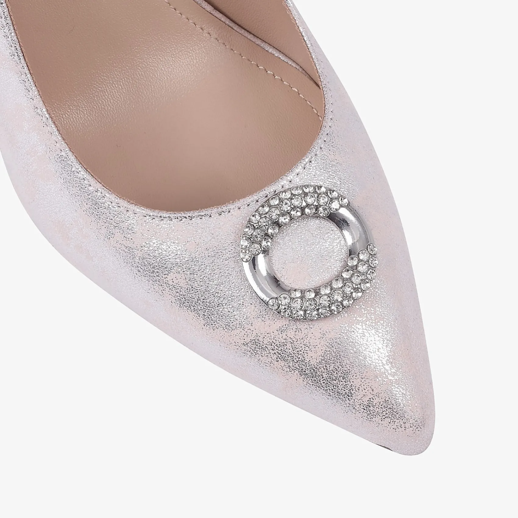 Capollini Judi Blush Pink Nubukleder Pumps mit Diamantenbesatz* Party-schuhe | Schuhe Für Hochzeitsgäste