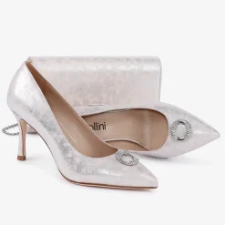 Capollini Judi Blush Pink Nubukleder Pumps mit Diamantenbesatz* Party-schuhe | Schuhe Für Hochzeitsgäste