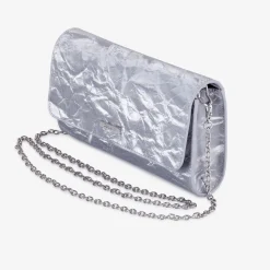 Capollini Moonlight Grey Nubukleder Clutch Tasche* Hochzeitsgäste-taschen | Anlass Handtaschen