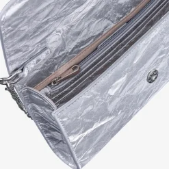 Capollini Moonlight Grey Nubukleder Clutch Tasche* Hochzeitsgäste-taschen | Anlass Handtaschen